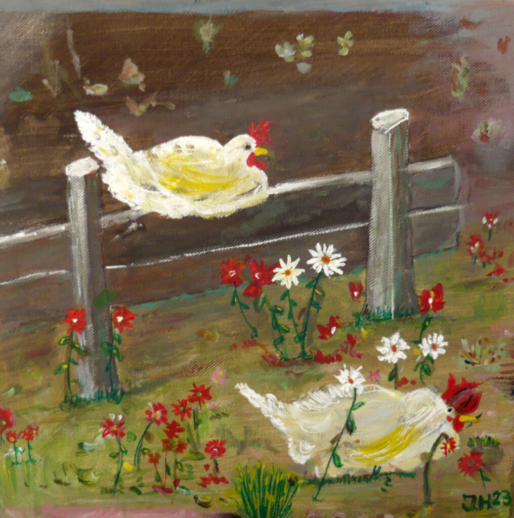 © Joepsart Een schilderij opgezet uit figuratieve, strakke lijnen met een maritiem thema